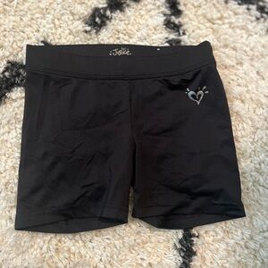 Justice Black Kids Shorts